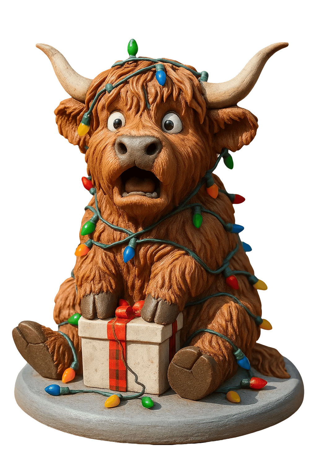đź Highland Cow Adventskalender 2025 đâš â 24 st Handgjorda 3D-figurer