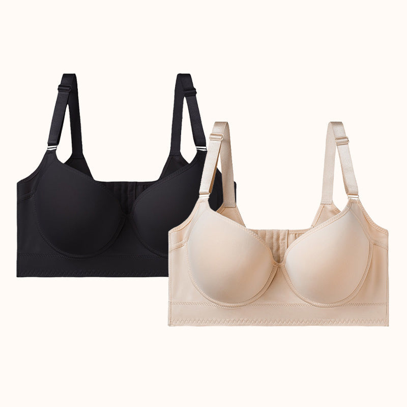 Sömlös Deep V BH – Ultimat Stöd & Naturlig Siluett 💖