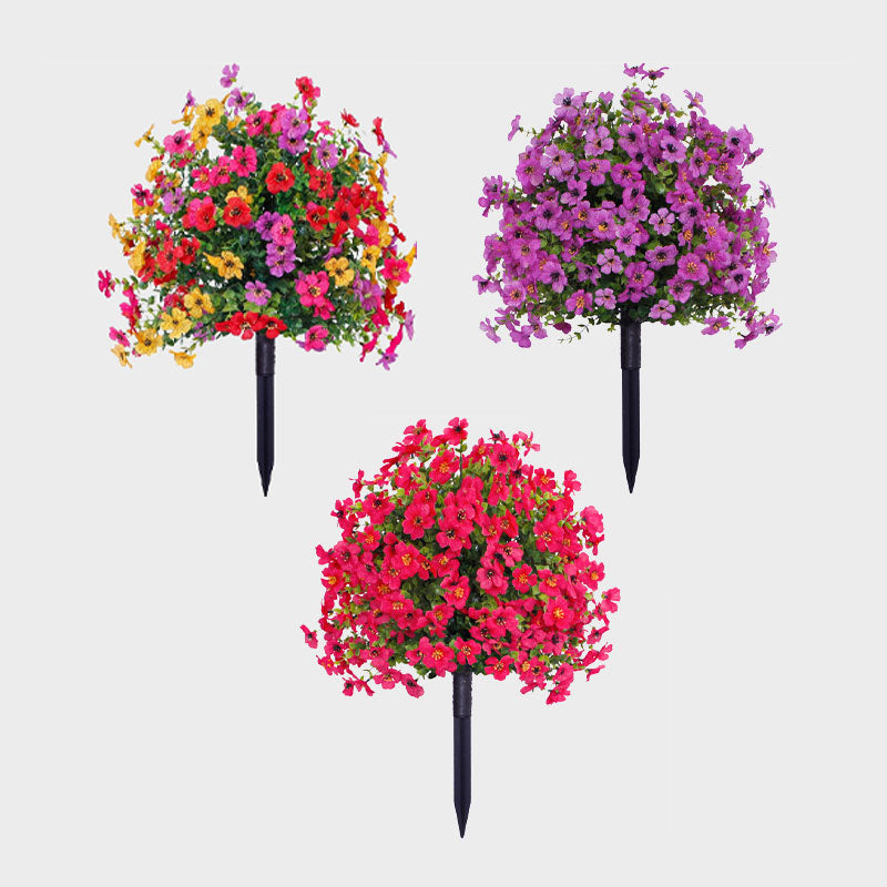 Evig Blomstrende Have-Stake: Naturtro Eukalyptus & Violer – UV- & Vejrbestandig 🌸🌿