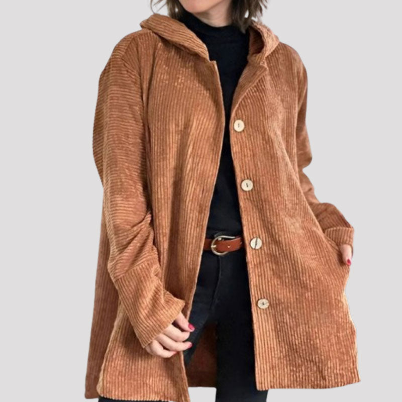 đ Avslappnad sammetsklĂ€dd hoodie för hösten đ§„