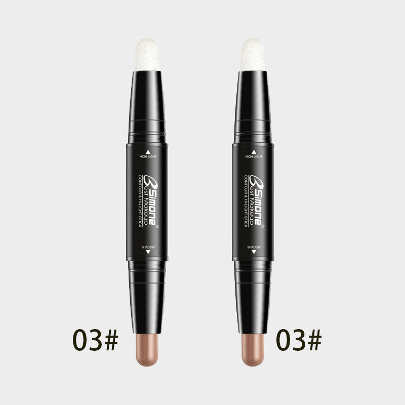 ✨ Contour & Highlighter Stick 🎨 | Dubbel Penna för 3D Ansikte | Lättblandad 💧