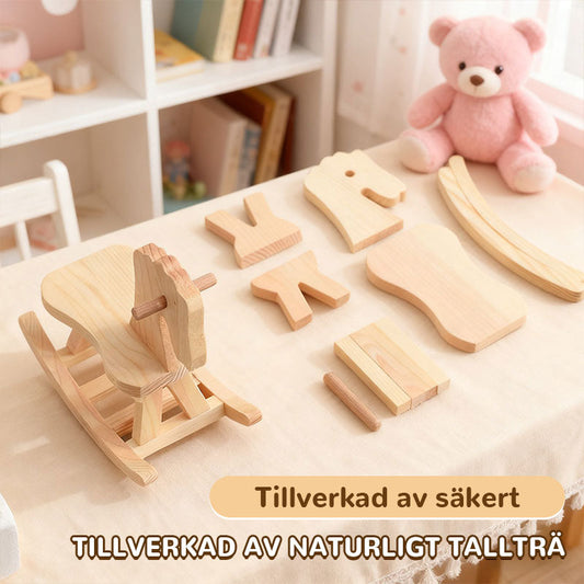 👨👩👧👦 DIY Träbyggsats för Barn & Familj | Säkert Tallträ | Måla & Bygg Leksak 🎨