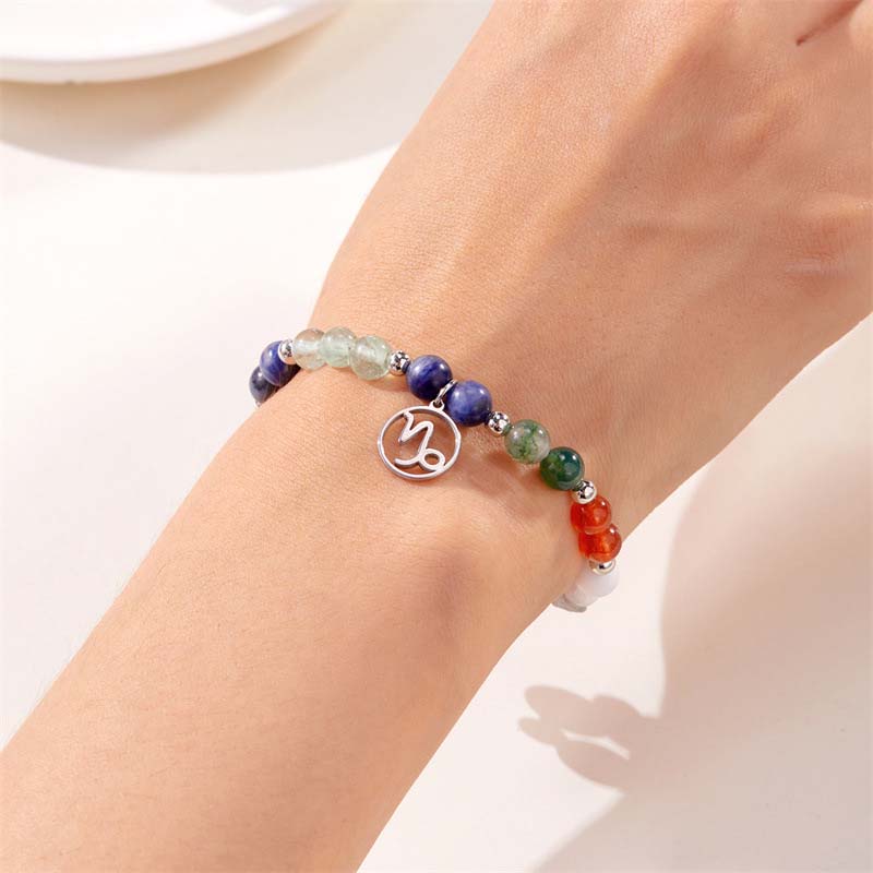 Zodiac Armband Stenar ✨ Personligt Stjärntecken Kristallarmband – Optimal Energitillförsel & Balans – Kosmiska Smycken 🌌