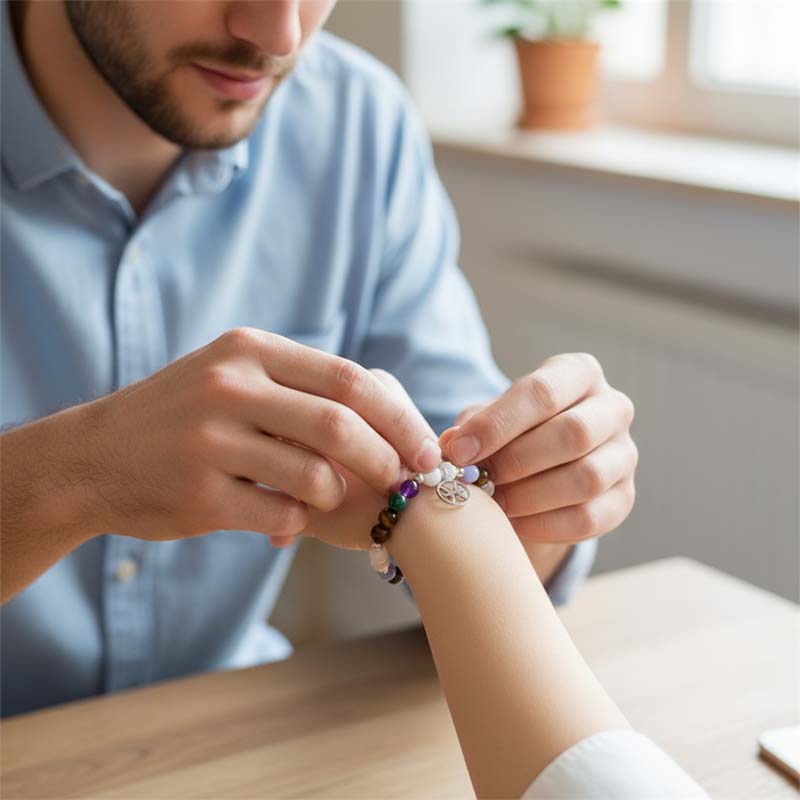 Zodiac Armband Stenar ✨ Personligt Stjärntecken Kristallarmband – Optimal Energitillförsel & Balans – Kosmiska Smycken 🌌