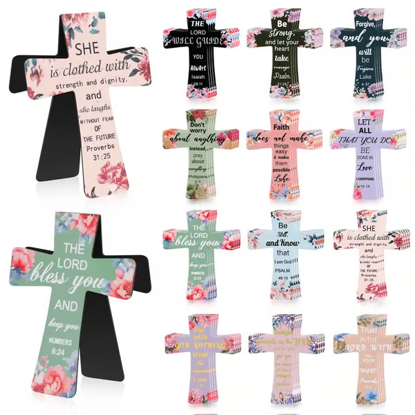 đ 16-pack Magnetiska KorsbokmĂ€rken âïž | Bibelvers & Blommor | Perfekt GĂ„va