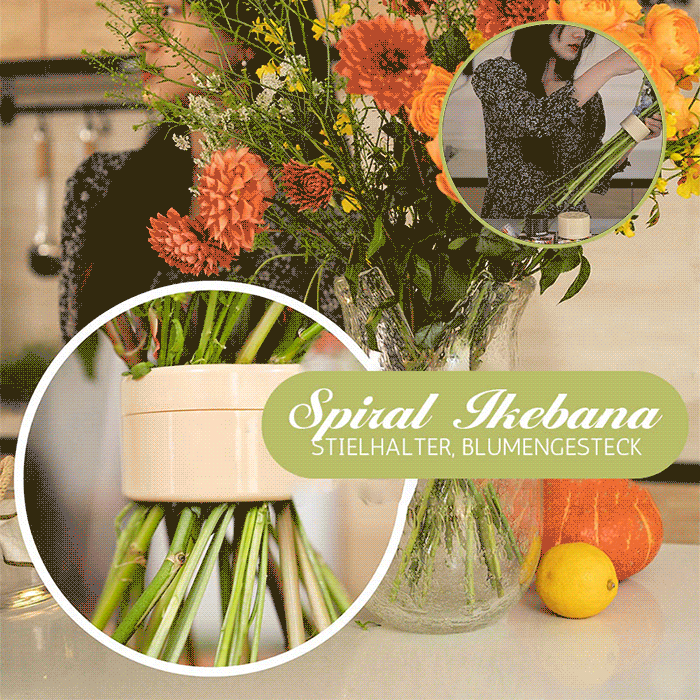 Spiralformad Blomhållare 💐 | Ikebana Stjälkstöd – För Vackra & Stabila Buketter 🌸