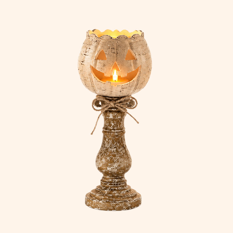 🕯️ Skab den mest hyggelige efterårsstemning i dit hjem: Græskar-Lysestage 🎃
