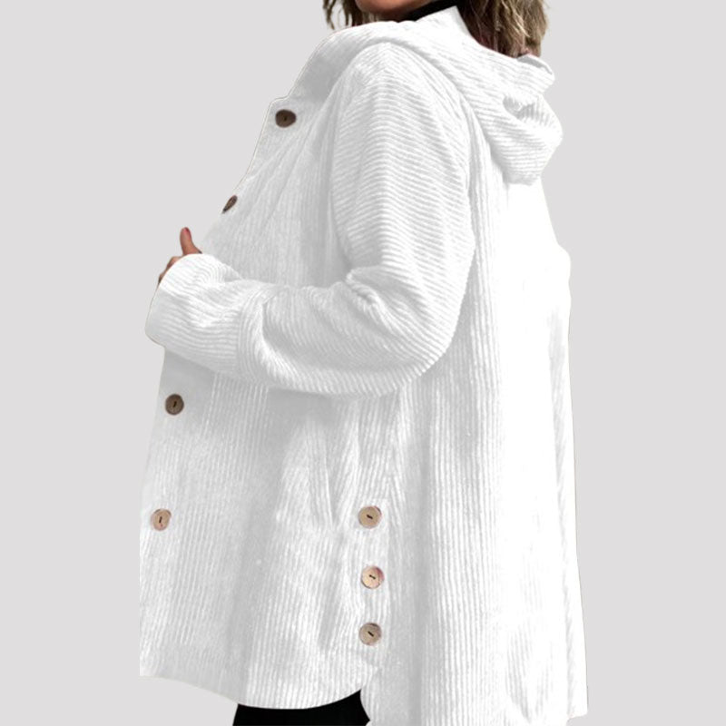 🍂 Avslappnad sammetsklädd hoodie för hösten 🧥