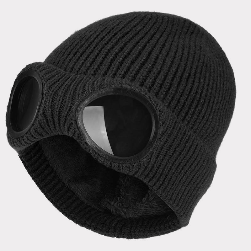 🧢 Glasögonmössa till Skidor & Friluftsliv - Stickad Vintermössa