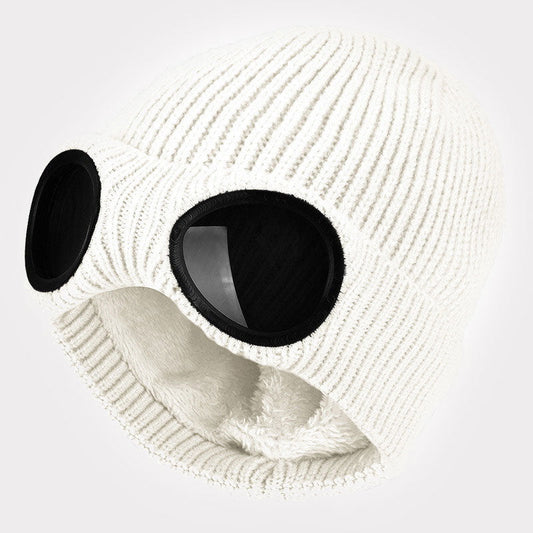 🧢 Glasögonmössa till Skidor & Friluftsliv - Stickad Vintermössa