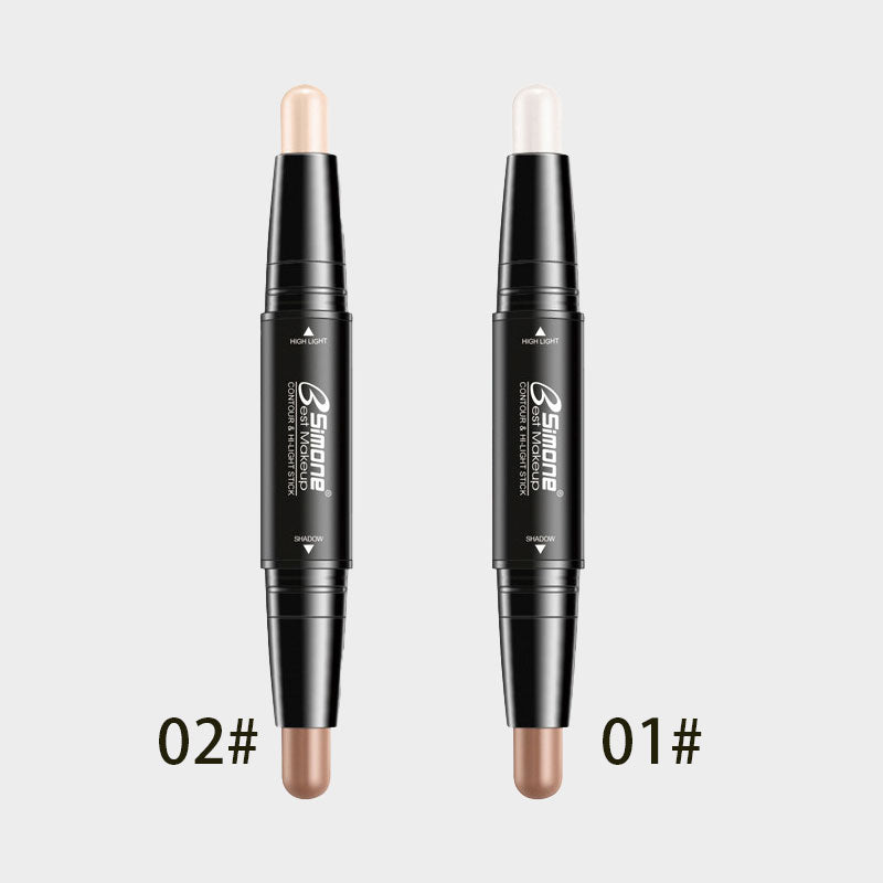 ✨ Contour & Highlighter Stick 🎨 | Dubbel Penna för 3D Ansikte | Lättblandad 💧