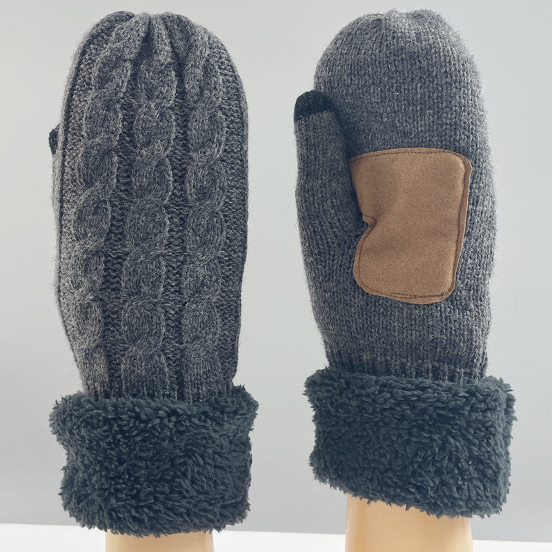 📱 Pekskärmshandskar Varma 🧤 | Stretchiga Ullvantar med Fleece/Plysch Foder 🔥