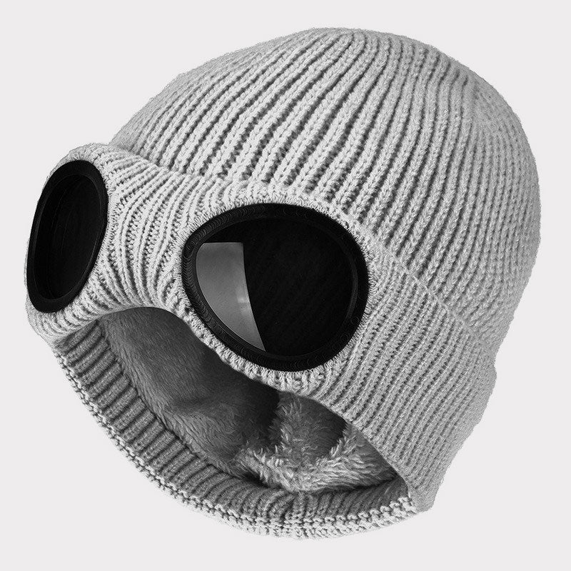 🧢 Glasögonmössa till Skidor & Friluftsliv - Stickad Vintermössa
