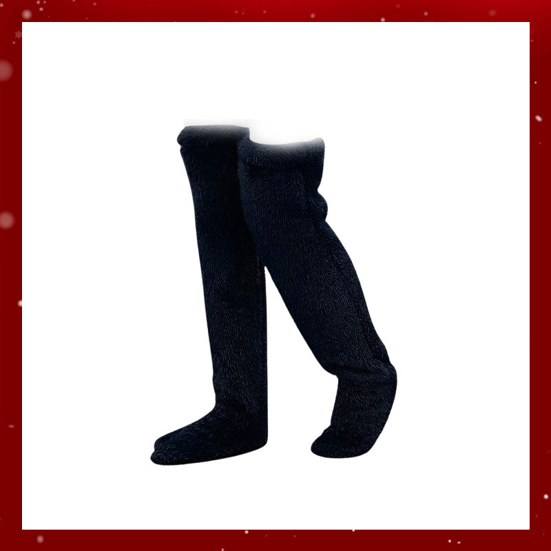 Julklappspåse i gåsdown – Varma knästrumpor som rymmer presenter