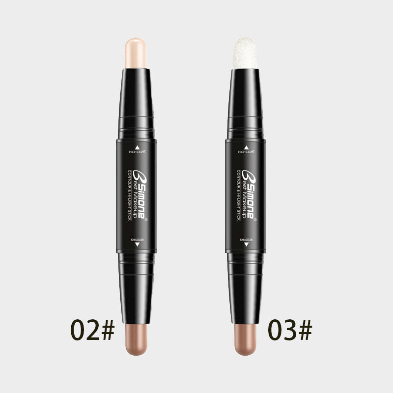 ✨ Contour & Highlighter Stick 🎨 | Dubbel Penna för 3D Ansikte | Lättblandad 💧