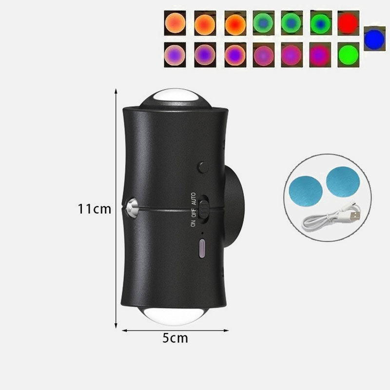 💡 Magnetisk Laddbar Dubbel Vägglampa | Smart & Energieffektiv Hemmytsbelysning