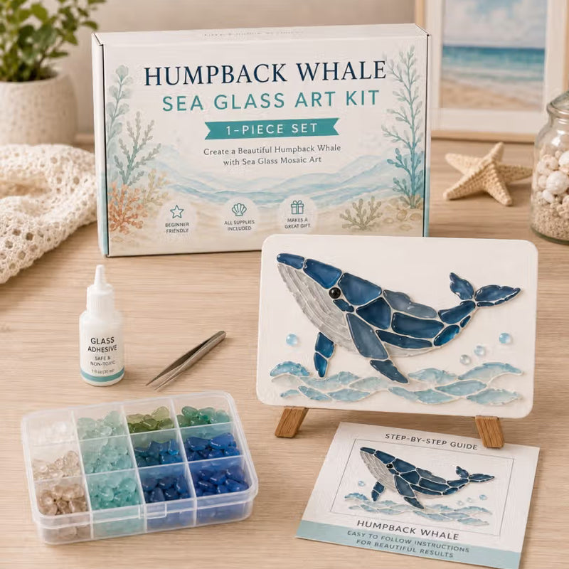 🌊✨ Bring Havets Magi Hjem: Komplet Havglas Kunstsæt Til Magiske Stunder 🐚