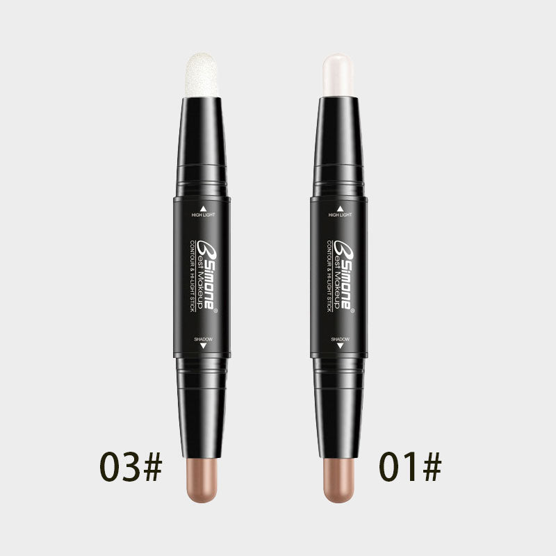 ✨ Contour & Highlighter Stick 🎨 | Dubbel Penna för 3D Ansikte | Lättblandad 💧