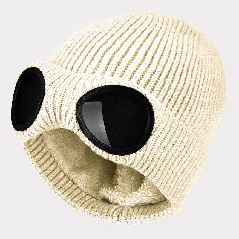 🧢 Glasögonmössa till Skidor & Friluftsliv - Stickad Vintermössa