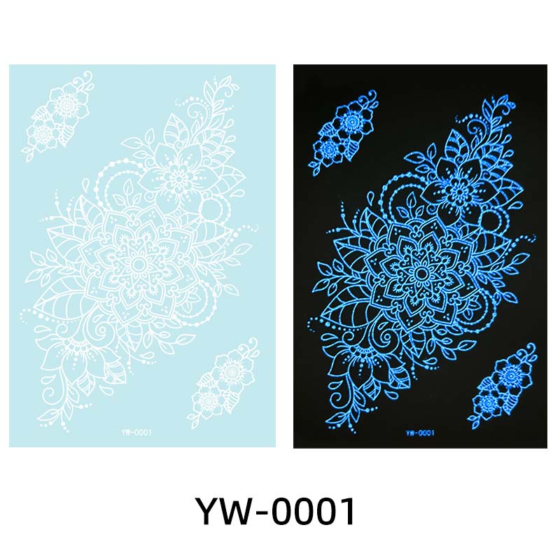 ✨ Lysande Tatueringar 🌌 | Glow in the Dark Klistermärken | Vattentät & 7 Dagars Glans 🌙