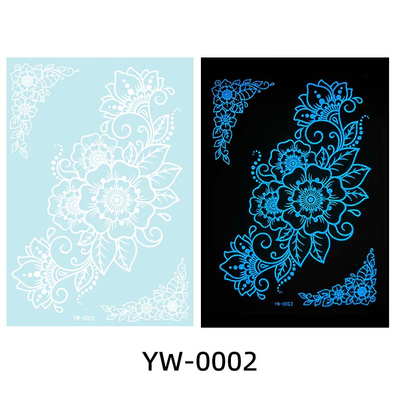 ✨ Lysande Tatueringar 🌌 | Glow in the Dark Klistermärken | Vattentät & 7 Dagars Glans 🌙