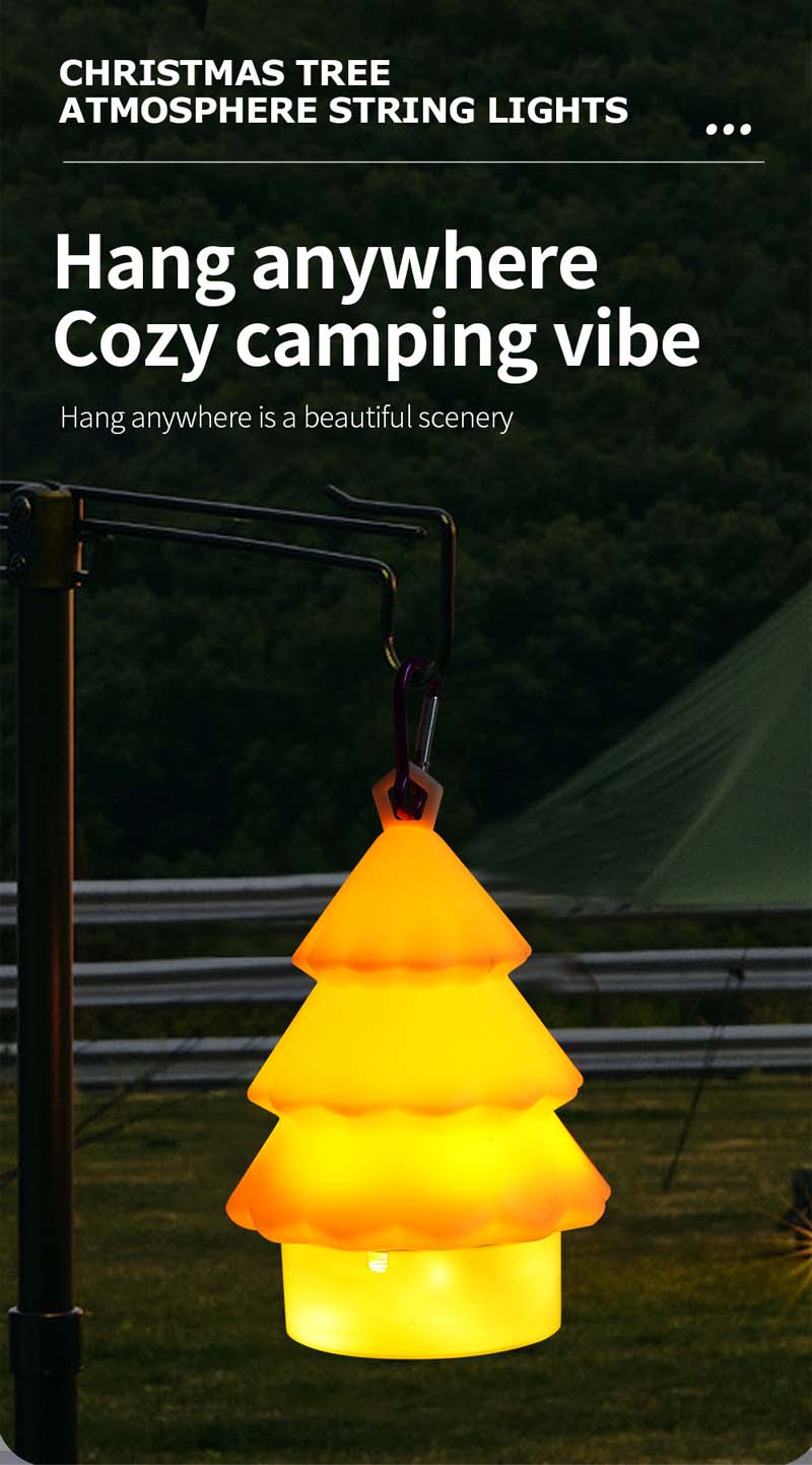 🎄 Uppladdningsbar Silikon Julgran Lampa 💡 | RGB & Varmt Ljus | Utomhus IP44 🎁