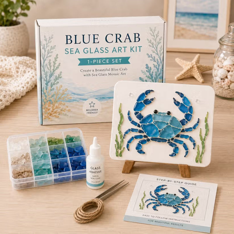 🌊✨ Bring Havets Magi Hjem: Komplet Havglas Kunstsæt Til Magiske Stunder 🐚