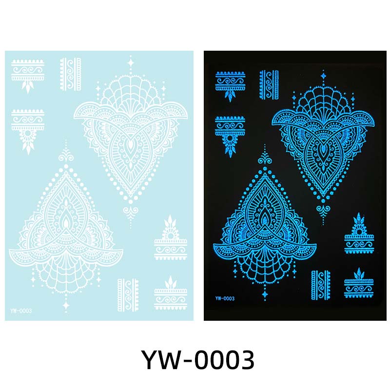 ✨ Lysande Tatueringar 🌌 | Glow in the Dark Klistermärken | Vattentät & 7 Dagars Glans 🌙