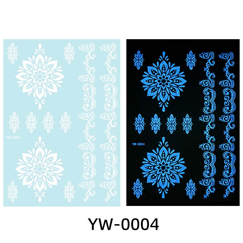 ✨ Lysande Tatueringar 🌌 | Glow in the Dark Klistermärken | Vattentät & 7 Dagars Glans 🌙