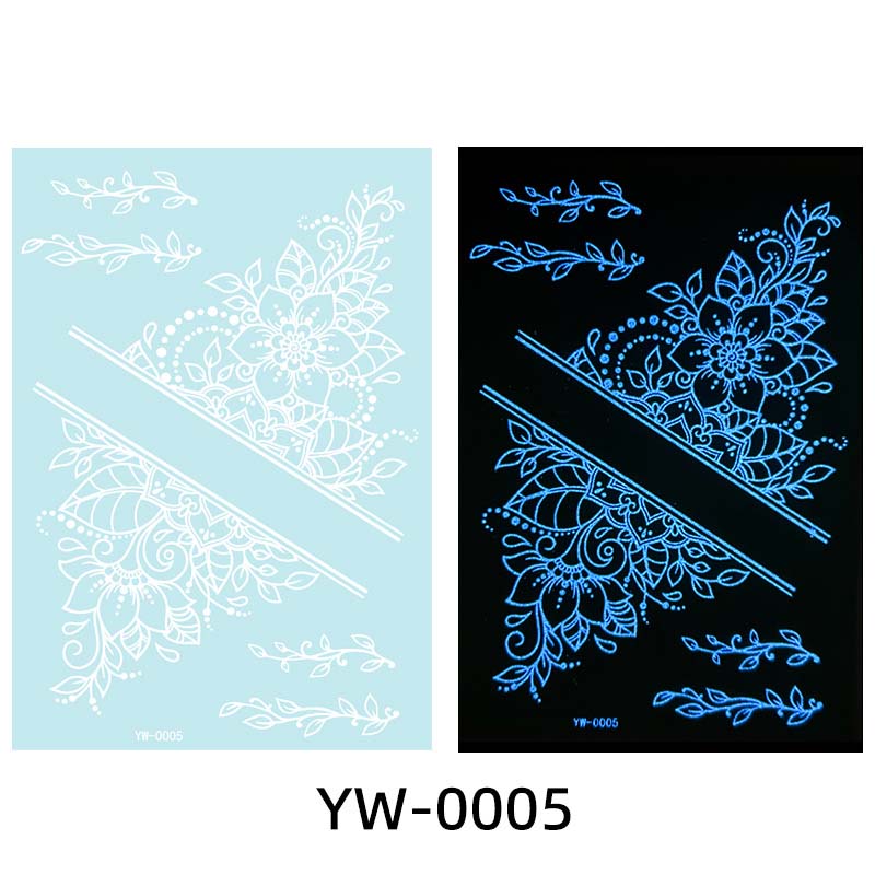 ✨ Lysande Tatueringar 🌌 | Glow in the Dark Klistermärken | Vattentät & 7 Dagars Glans 🌙