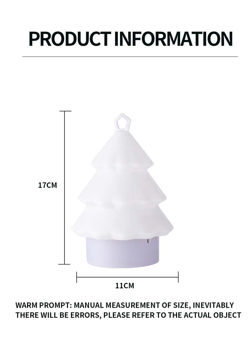 🎄 Uppladdningsbar Silikon Julgran Lampa 💡 | RGB & Varmt Ljus | Utomhus IP44 🎁