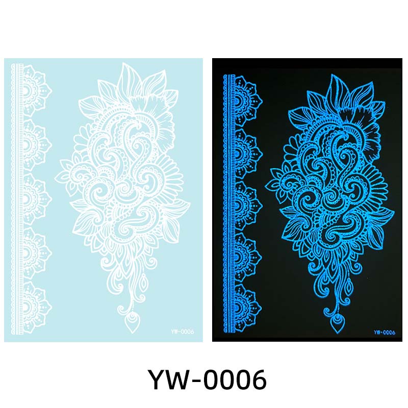 ✨ Lysande Tatueringar 🌌 | Glow in the Dark Klistermärken | Vattentät & 7 Dagars Glans 🌙