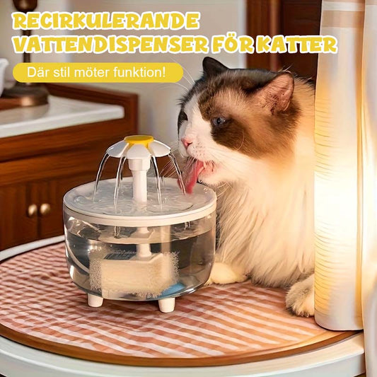 🐱 Bästa Vattendispenser för Katt 💧 | Cirkulerande Fontän med Djupfiltrering ✨