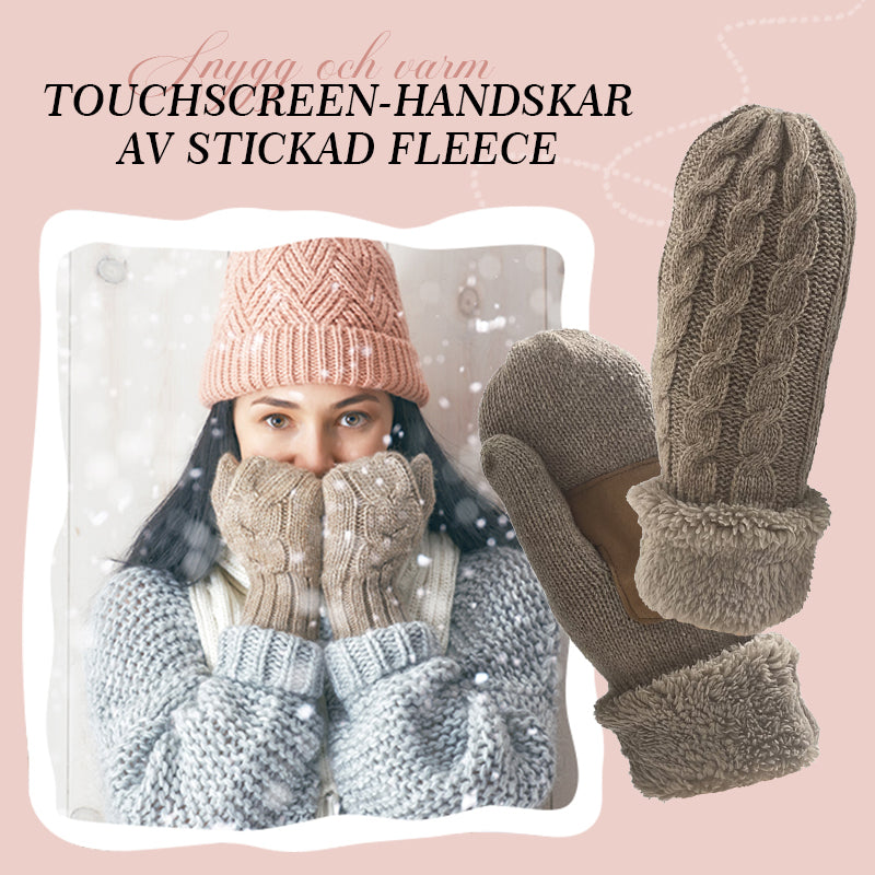📱 Pekskärmshandskar Varma 🧤 | Stretchiga Ullvantar med Fleece/Plysch Foder 🔥