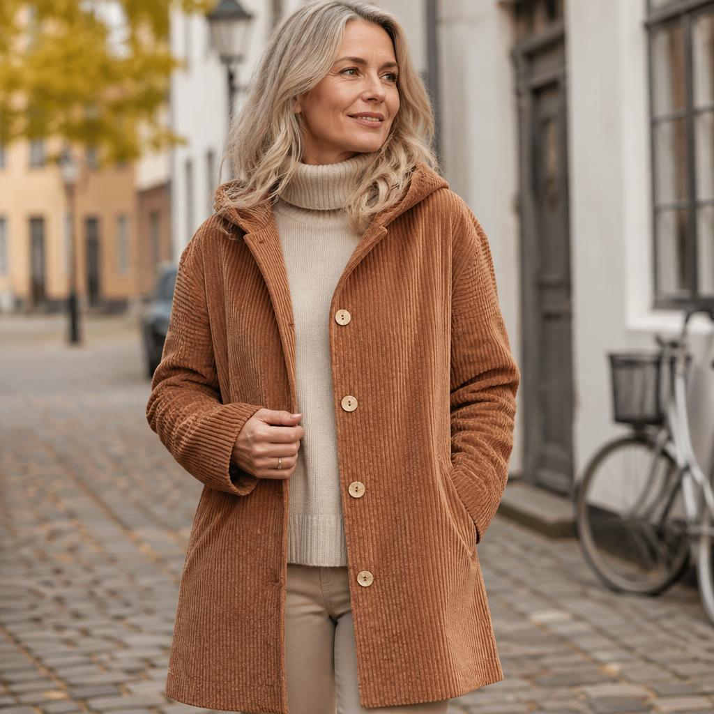 🧥 Årets Eksklusive Fløjlsjakke 2026 🍂 – Luksuriøs Corduroy Overshirt Med Hætte ✨