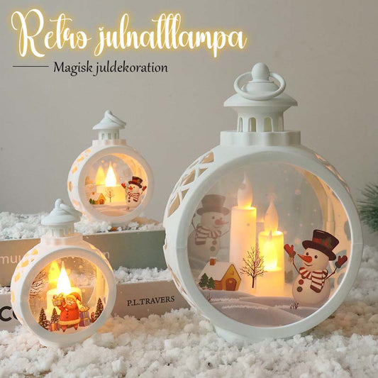 🎄 Retro LED-julnattlampa – juldekoration för fönster och bord ✨