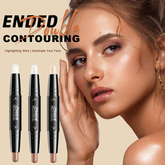 ✨ Contour & Highlighter Stick 🎨 | Dubbel Penna för 3D Ansikte | Lättblandad 💧