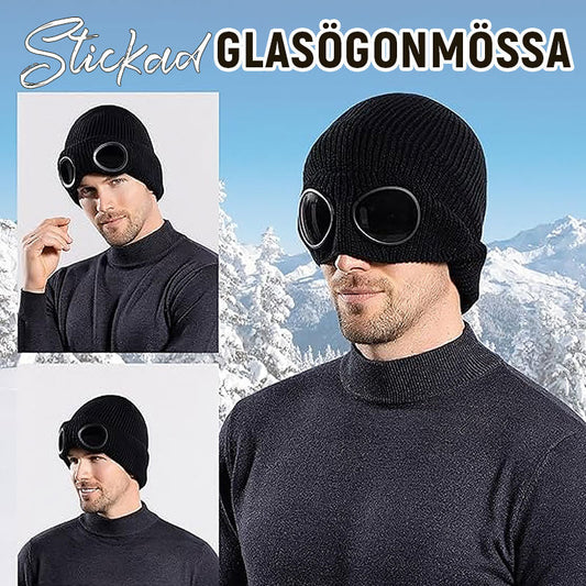 🧢 Glasögonmössa till Skidor & Friluftsliv - Stickad Vintermössa