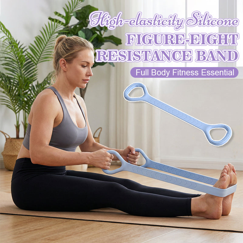 Premium 8-format Träningsband i Silikon | För Bättre Hållning & Hemmaträning ✨
