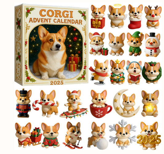 🐶 Corgi Adventskalender 2025 | 24 Roliga Figurer! 🎁 Betala Tryggt med Klarna ✨