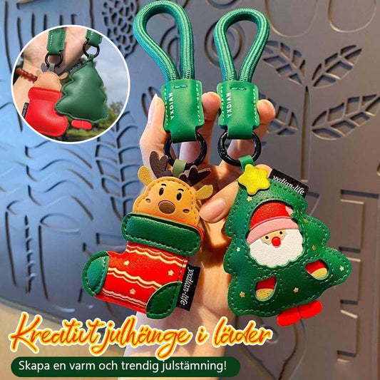 🧵 Handgjorda Julhängen i Läder ✨ | Lyxig Juldekoration & Julgransprydnad 🎄