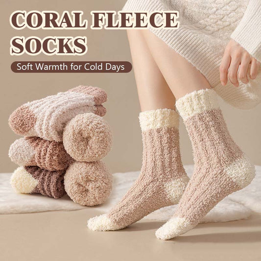🔥 Korallfleece Myssockor ☁️ | Supermjuka & Varma | Halkfria Vintersockor 🎁