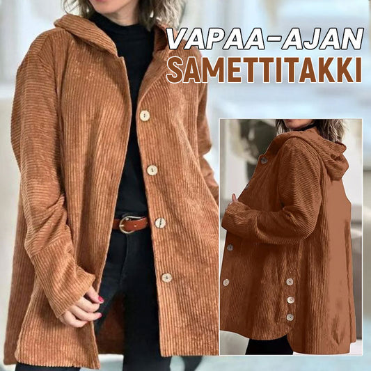 🍂 Avslappnad sammetsklädd hoodie för hösten 🧥
