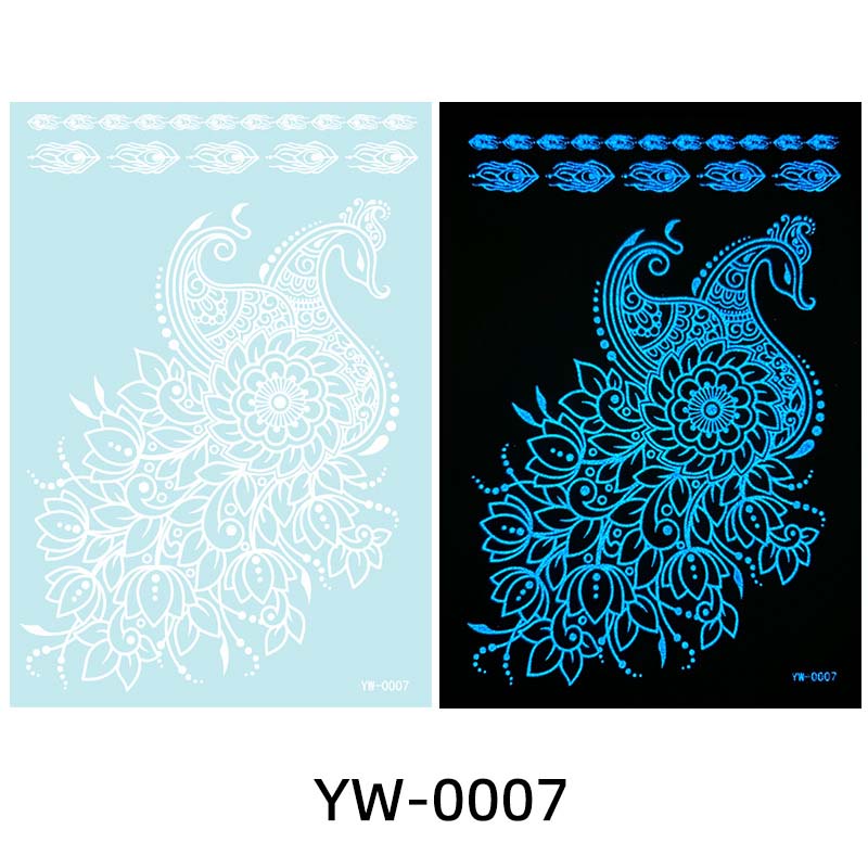 ✨ Lysande Tatueringar 🌌 | Glow in the Dark Klistermärken | Vattentät & 7 Dagars Glans 🌙