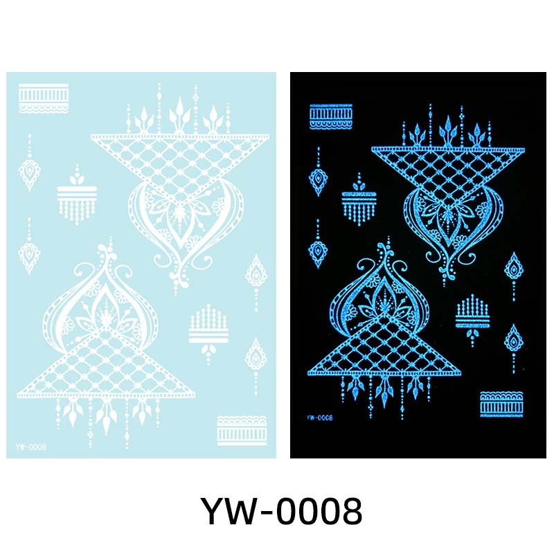 ✨ Lysande Tatueringar 🌌 | Glow in the Dark Klistermärken | Vattentät & 7 Dagars Glans 🌙