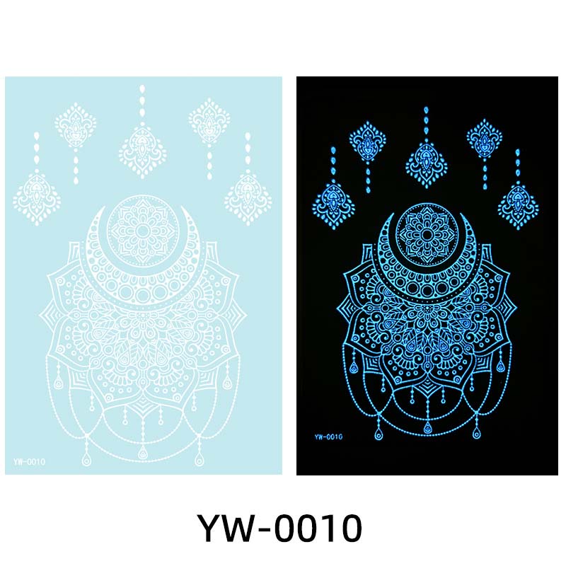 ✨ Lysande Tatueringar 🌌 | Glow in the Dark Klistermärken | Vattentät & 7 Dagars Glans 🌙