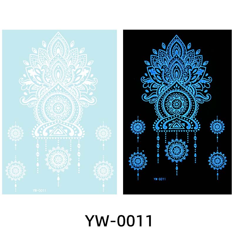 ✨ Lysande Tatueringar 🌌 | Glow in the Dark Klistermärken | Vattentät & 7 Dagars Glans 🌙