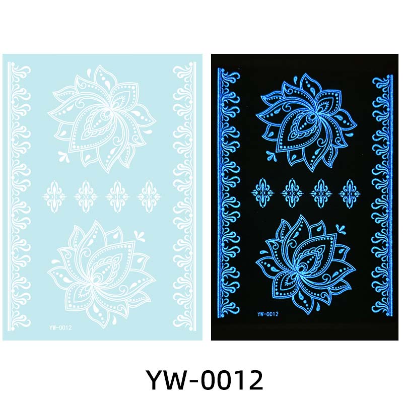 ✨ Lysande Tatueringar 🌌 | Glow in the Dark Klistermärken | Vattentät & 7 Dagars Glans 🌙