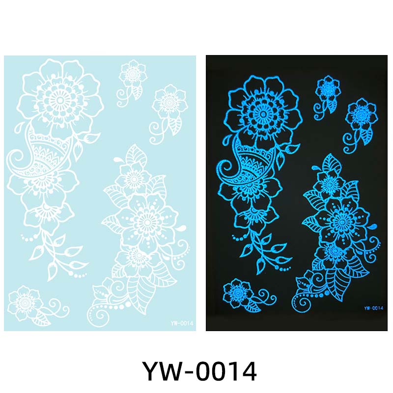 ✨ Lysande Tatueringar 🌌 | Glow in the Dark Klistermärken | Vattentät & 7 Dagars Glans 🌙