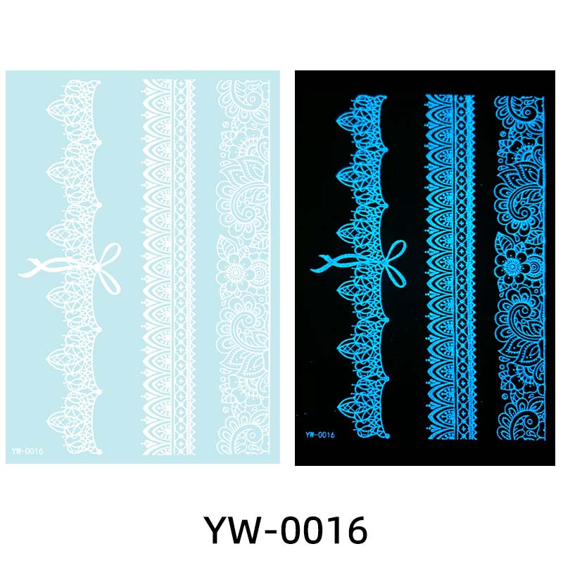 ✨ Lysande Tatueringar 🌌 | Glow in the Dark Klistermärken | Vattentät & 7 Dagars Glans 🌙